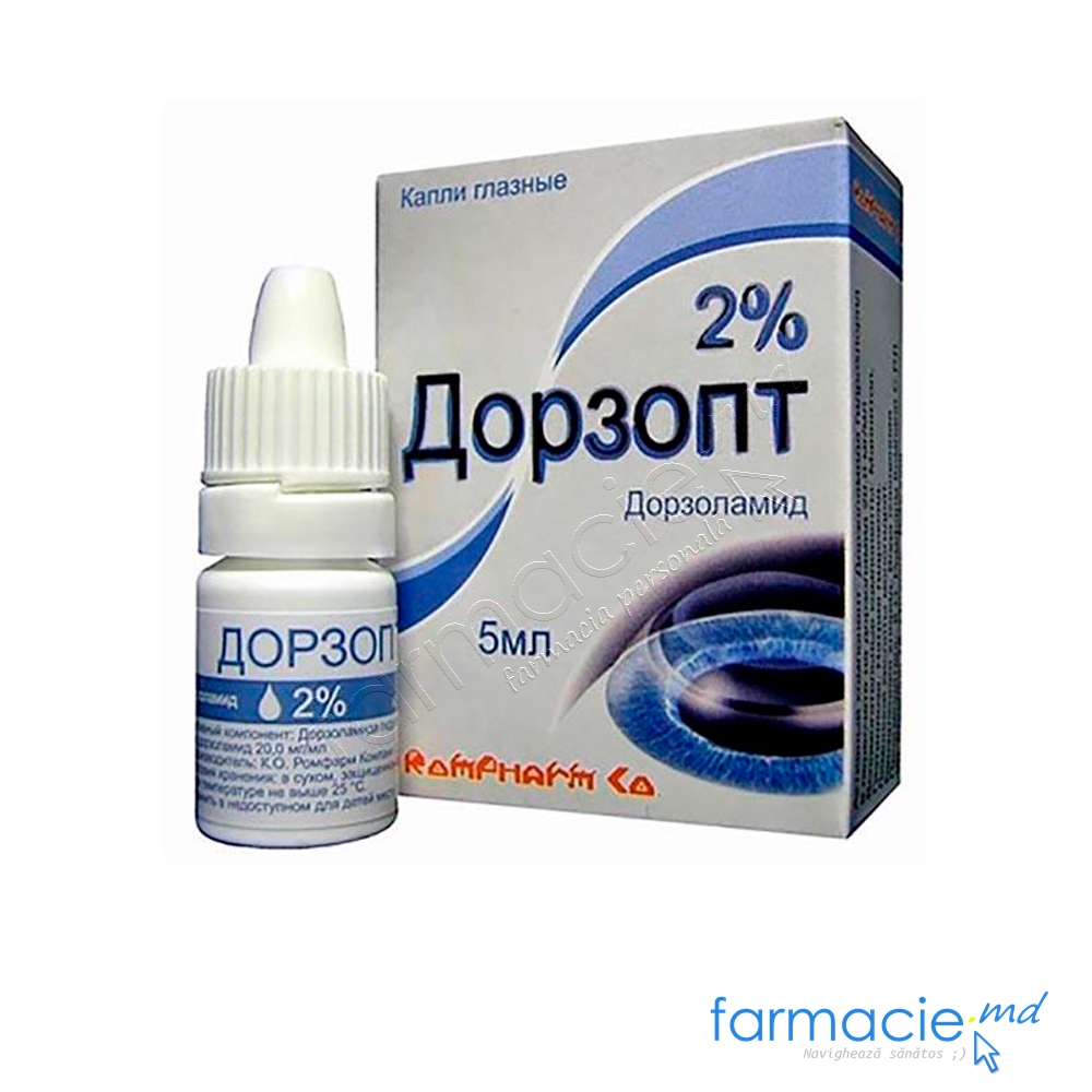Dorzopt 20 mg/ml / 5 ml picături oftalmice, soluţie