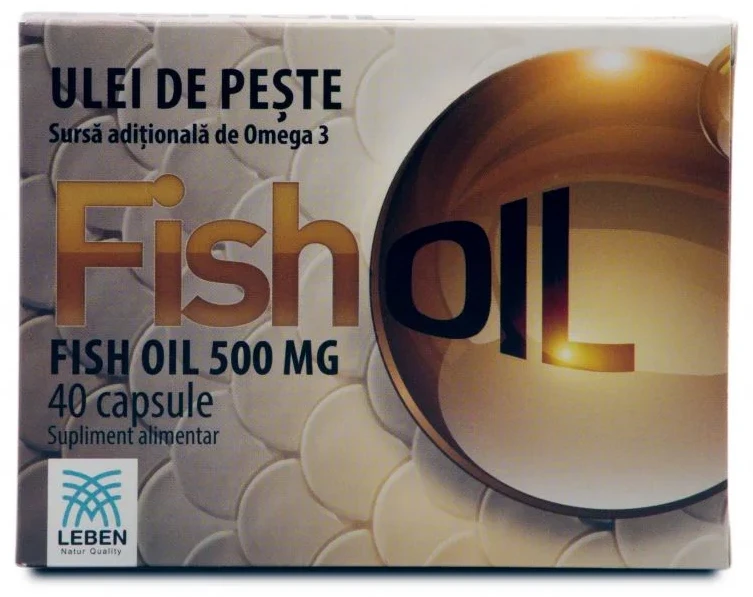 Leben Ulei de pește 500 mg N40 caps