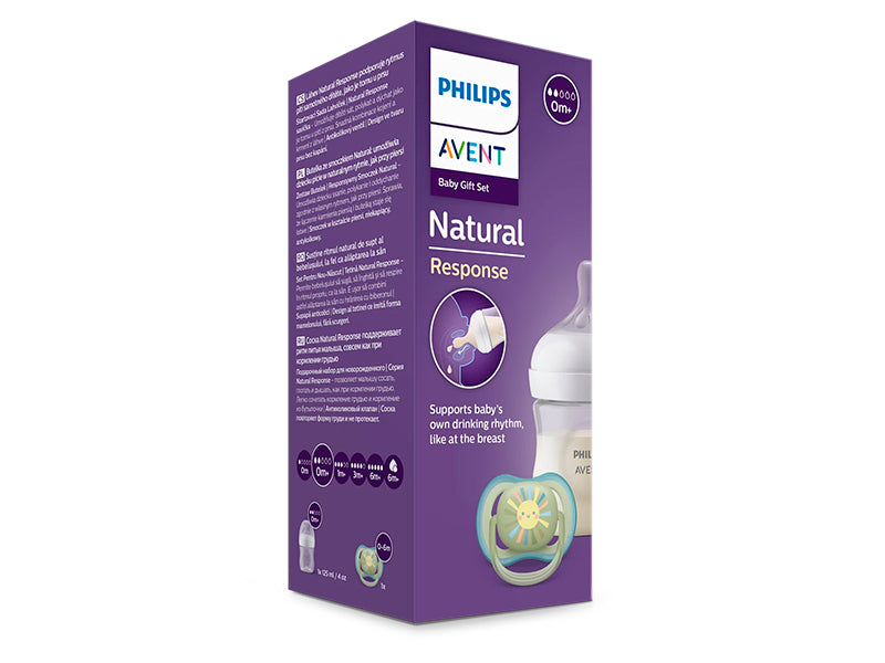 Philips Avent Natural Response Biberon din plastic 1buc 125ml + suzet 125 ml