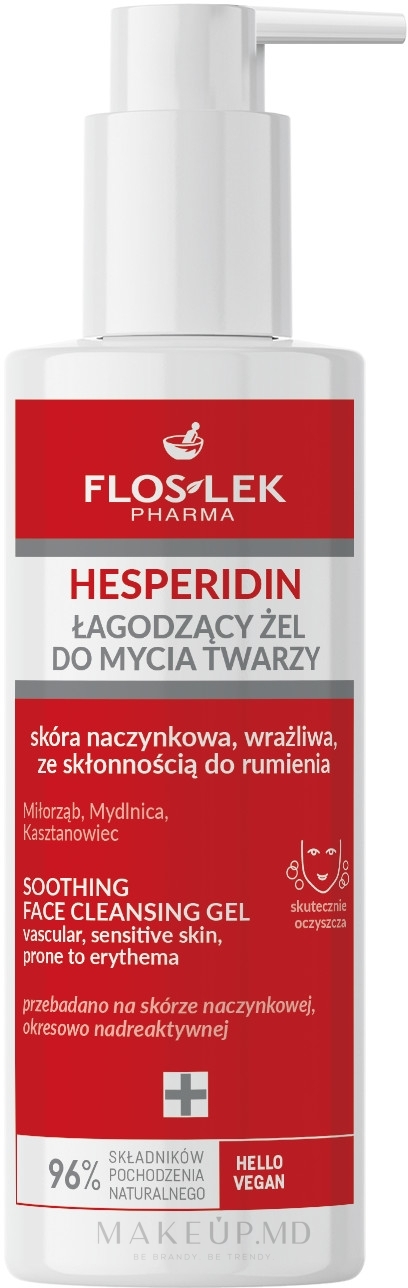 Floslek Sp.Z o.o Floslek Hesperidin Gel de curățare ten cuperozic sensib 175 ml
