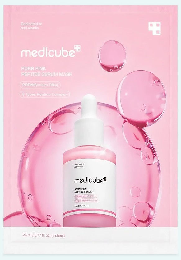 Masca pentru fata Medicube, PDRN Pink Peptide Serum Mask, 28 g