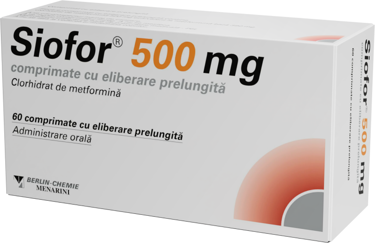Siofor XR 500 500 mg comprimate cu eliberare prelungită