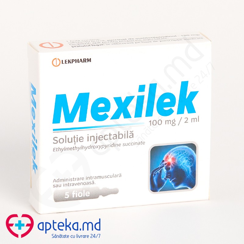 Mexilek 100 mg/2 ml soluţie injectabilă