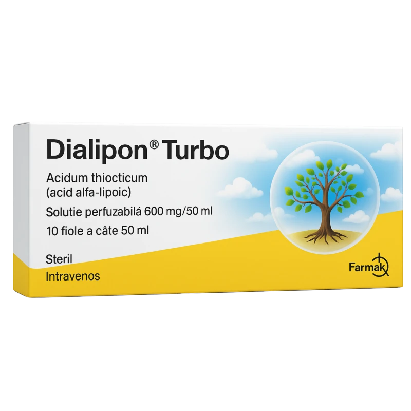 Dialipon Turbo 600 mg/50 ml soluţie perfuzabilă