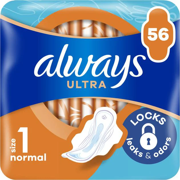 Absorbante Always Ultra Quatro marimea 1 (4 picaturi), 56 buc.
