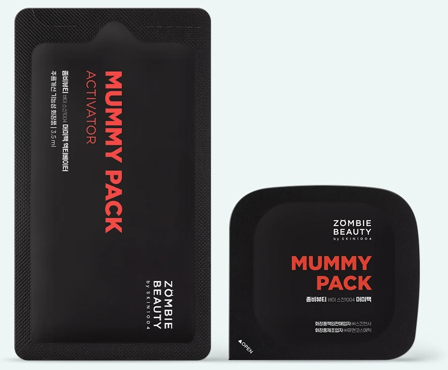 Mască-zombie ZOMBIE BEAUTY by SKIN1004 Mummy Pack & Activator