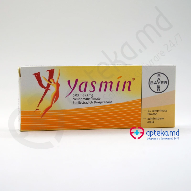Yasmin 0,03 mg/3 mg comprimate filmate