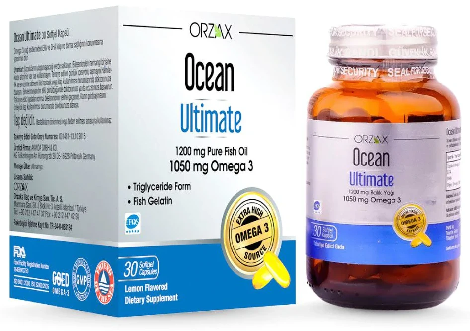 Bioslo Pharma Supliment alimentar Orzax Ocean Ultimate Omega 3, 30 capsule