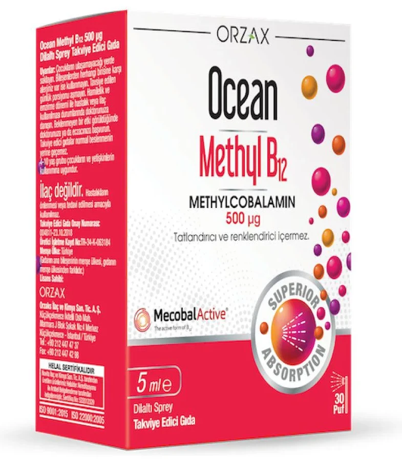 Bioslo Pharma Spray Orzax Ocean Methyl Vitamina B12, 5 ml