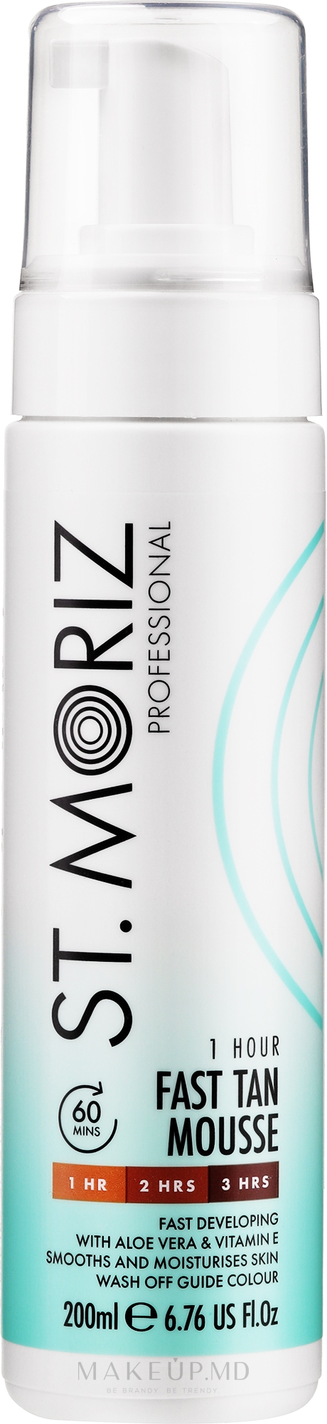 Мусс для автозагара быстрого действия St.Moriz, Fast Tan Mousse, 200 мл