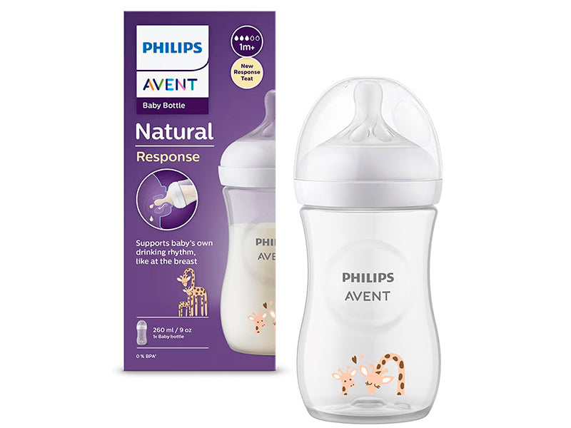 Philips Avent Natural Response Biberon din plastic Deco Coala +1 luni 260 ml
