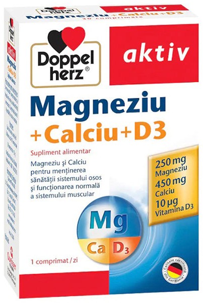 Doppelherz Magneziu+Ca 250 mg N30