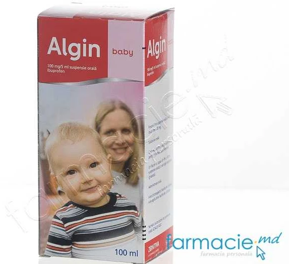 Algin baby 100 mg/5 ml / 100 ml suspensie orală
