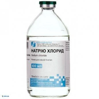 Clorură de sodiu 9 mg/ml / 400 ml soluţie perfuzabilă