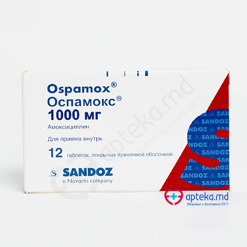 Ospamox 1000 mg comprimate filmate
