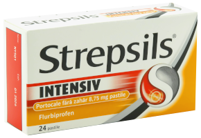 Strepsils Intensiv Portocale fără zahăr 8,75 mg pastile