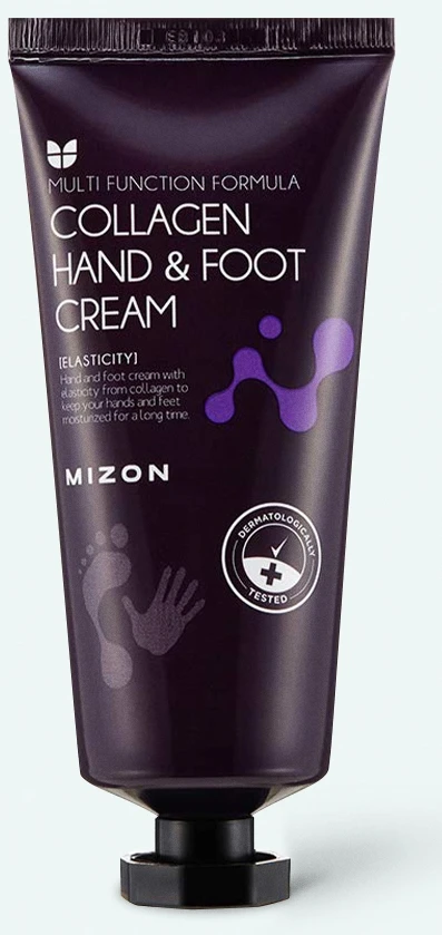 Cremă universală pentru îngrijirea pielii mâinilor și călcâielor Mizon Collagen Hand And Foot Cream 100ml