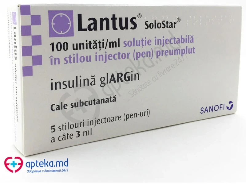 Lantus SoloStar 100 Unităţi/ml / 3 ml soluţie injectabilă în stilou injector preumplut