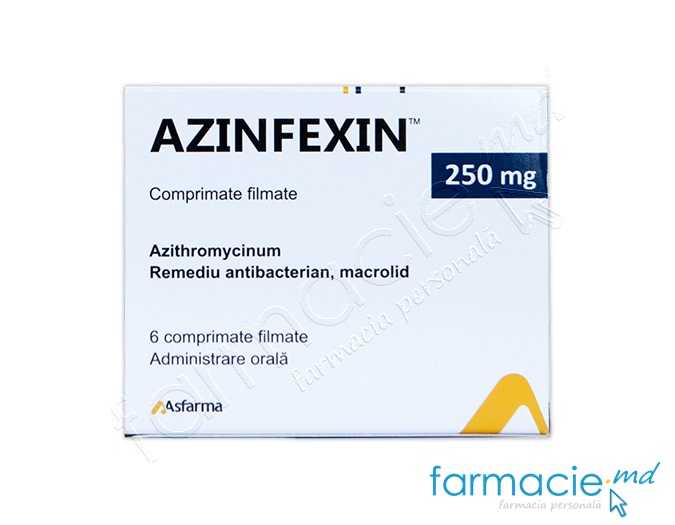 Azinfexin 250 mg comprimate filmate