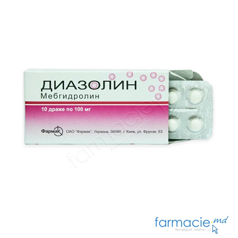 Diazolin 100 mg drajeuri