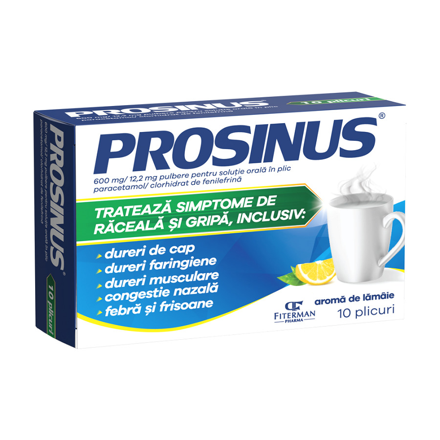 Prosinus 600 mg/12,2 mg / 4 g pulbere pentru soluţie orală