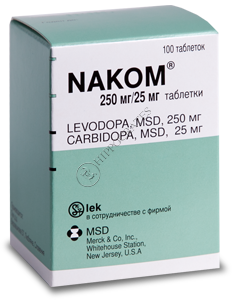 Nakom 250 mg/25 mg comprimate