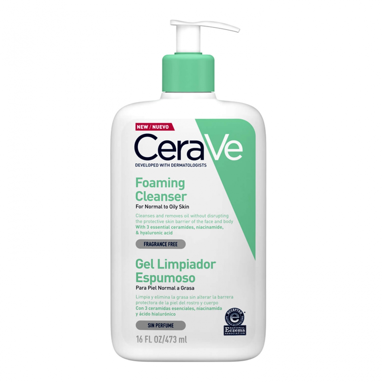 CeraVe Gel de curatare spumant pentru piele normal-grasa 473 ml