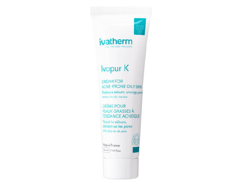 Ivatherm Ivapur K ten gras cu tendinta acneica 30ml Cremă 30 ml