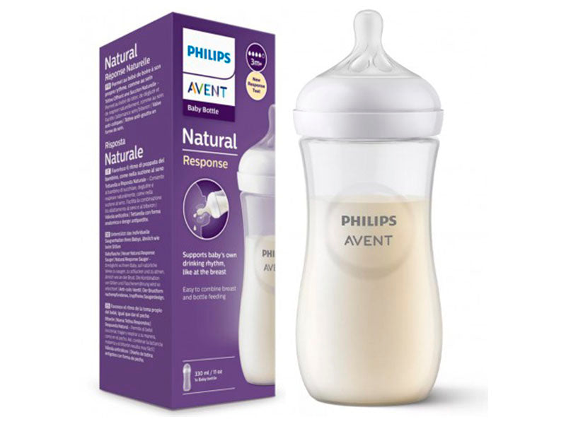 Philips Avent Natural Response Biberon din plastic +3 luni 330 ml SCY 330 ml