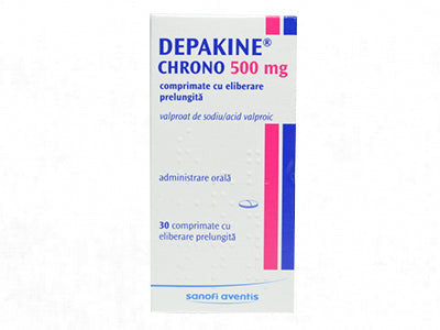 Depakine Chrono 500 mg 500 mg comprimate cu eliberare prelungită