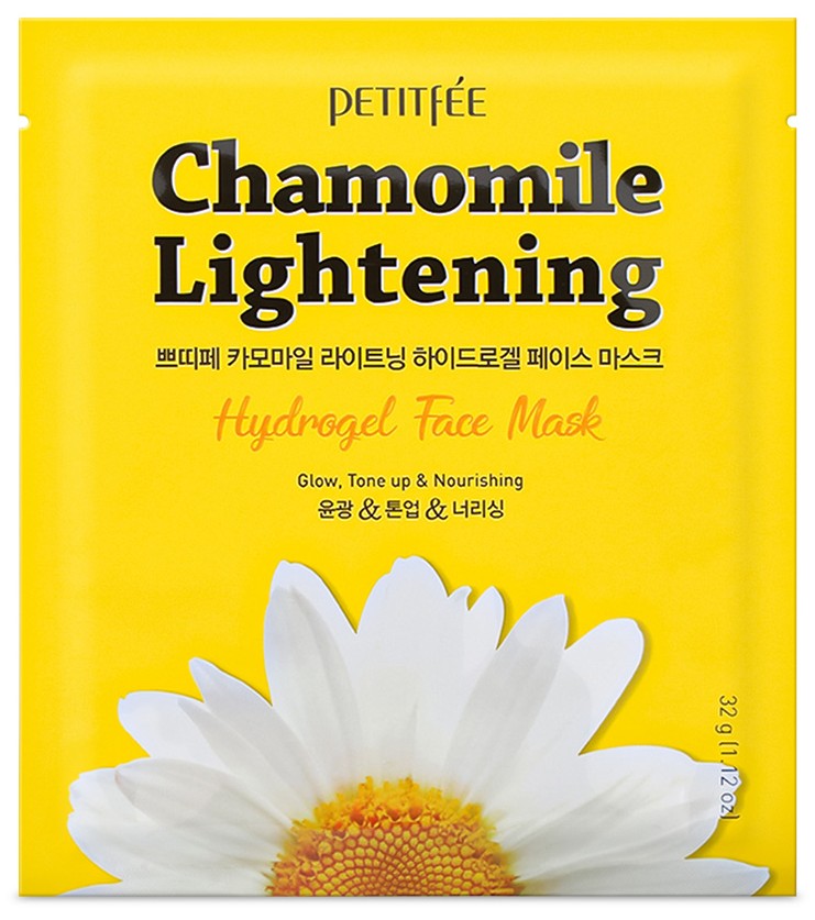 Mască din hidrogel Petitfee, Chamomile Lightening Hydrogel Face Mask, 32g