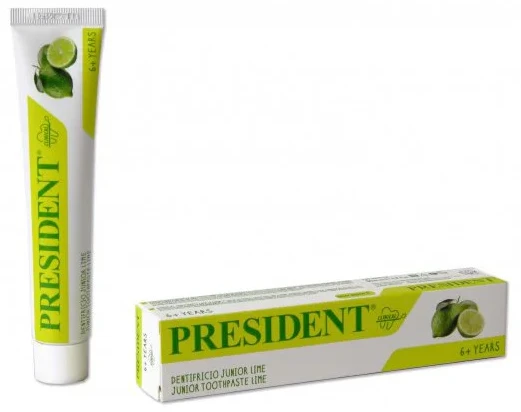 Pasta de dinti pentru copii President cu gust de lime (6+ ani), 50 ml