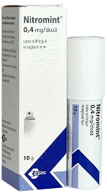 Nitromint 0,4 mg/doză / 10 g spray sublingual
