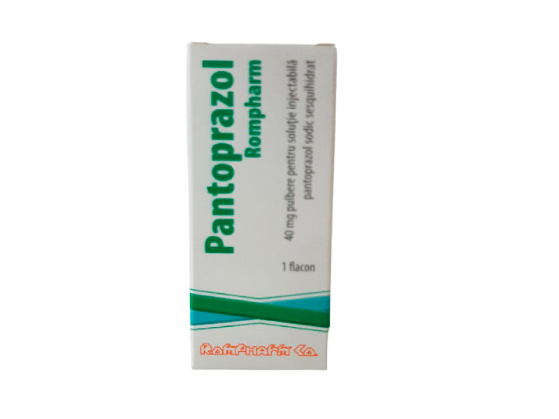 Pantoprazol Rompharm 40 mg pulbere pentru soluţie injectabilă
