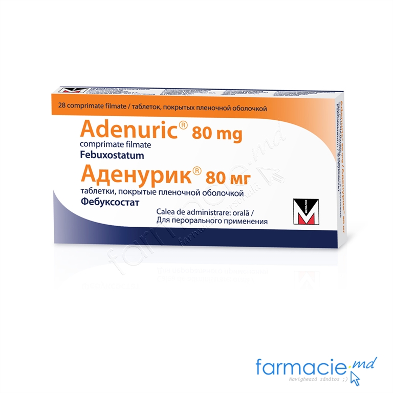 Adenuric 80 80 mg comprimate filmate