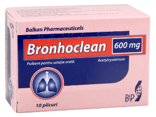 Bronhoclean 600 mg pulbere pentru soluţie orală