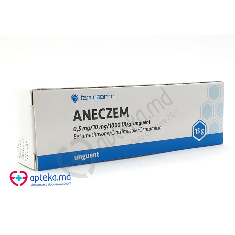 Aneczem 0,5 mg/10 mg/1000 UI/g / 15 g unguent