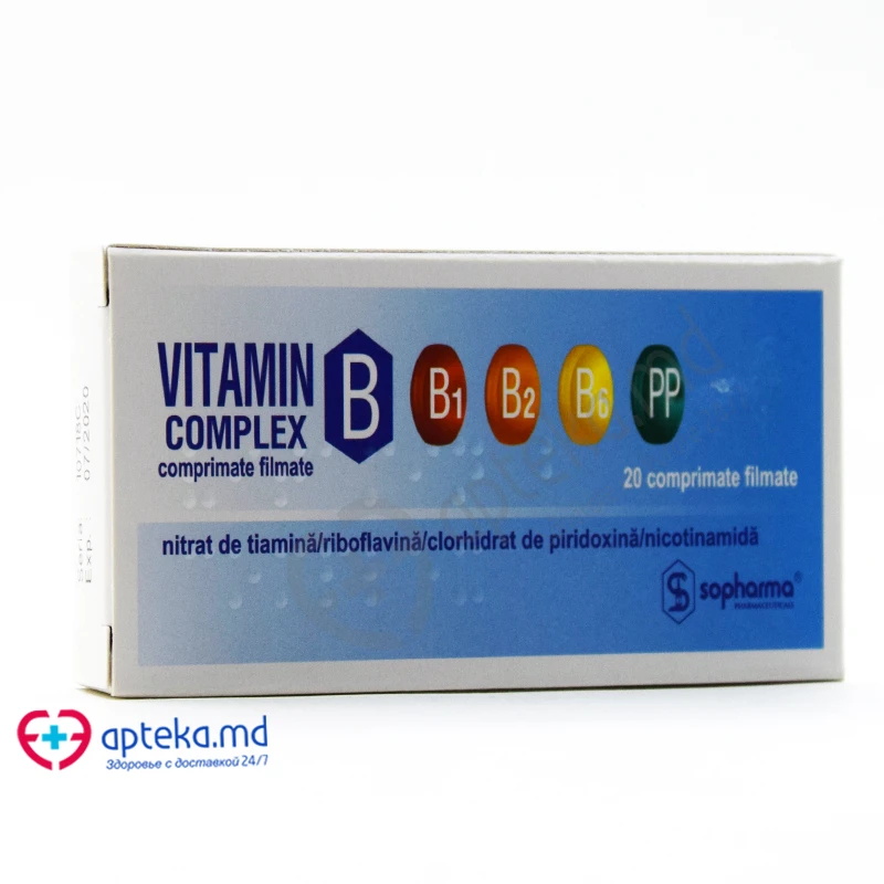 Vitamin B complex comprimate filmate