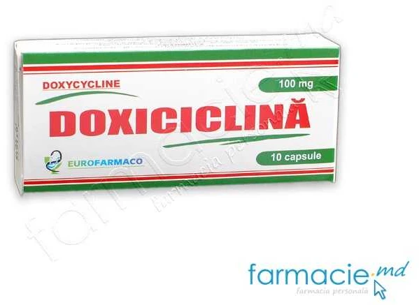 Doxiciclină 100 mg capsule