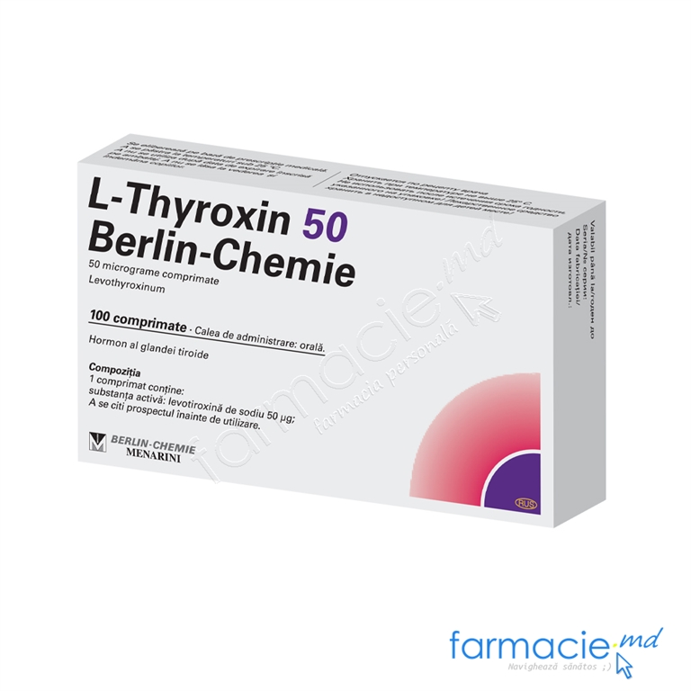 L-Thyroxin 50 Berlin-Chemie 50 mcg comprimate