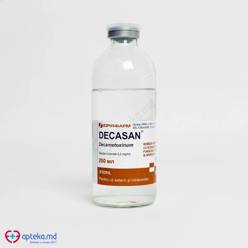 Decasan 0.2 mg/ml / 200 ml soluţie cutanată