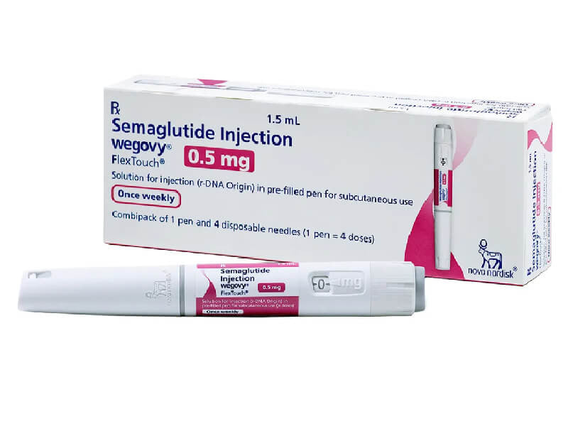 Wegovy 0,5 mg FlexTouch 1,34 mg/ml / 1,5 ml soluție injectabilă în stilou injector preumplut