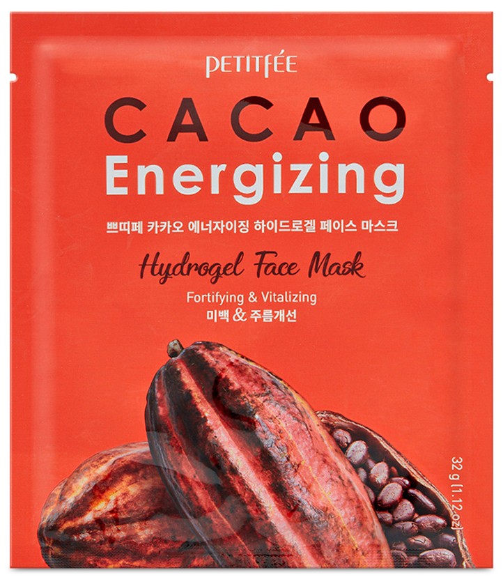 Mască facială din hidrogel Petitfee, Cacao Energizing, Hydrogel Face Mask