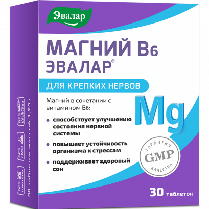 Evalar Vit. B6 + Magneziu