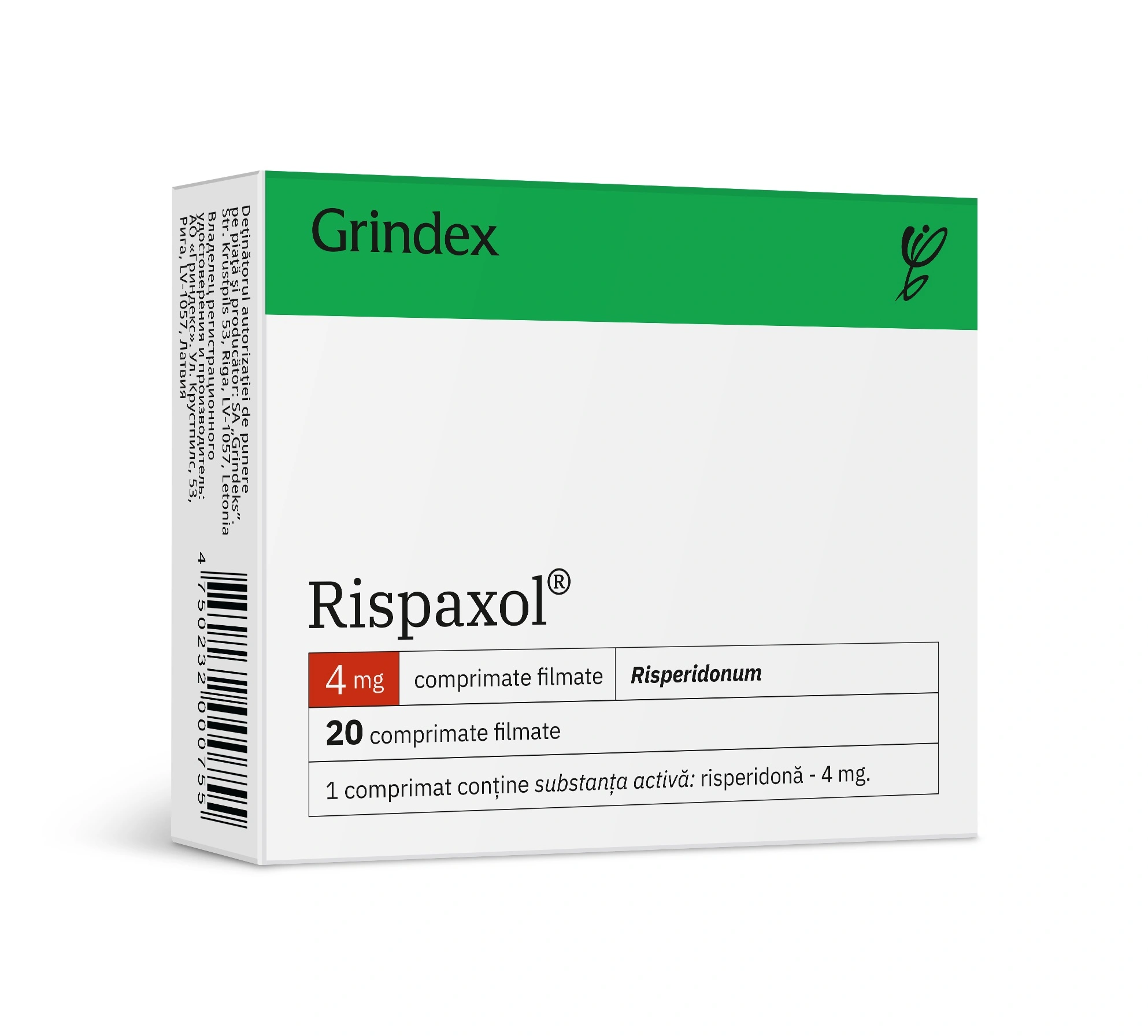 Rispaxol 4 mg comprimate filmate