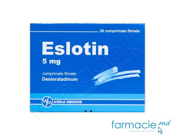 Eslotin 5 mg comprimate filmate