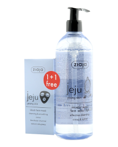 Ziaja Jeju Apa Micelara + Black fata apa micelara 390 ml + 50 Mască 1 comp