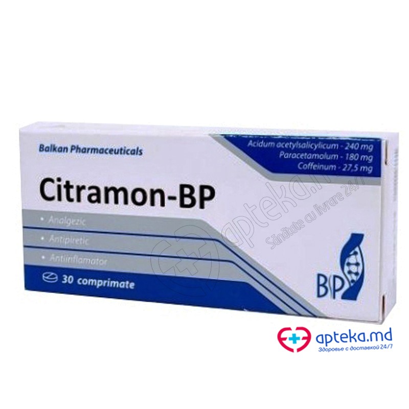 Citramon-BP 240 mg/180 mg/27.5 mg comprimate