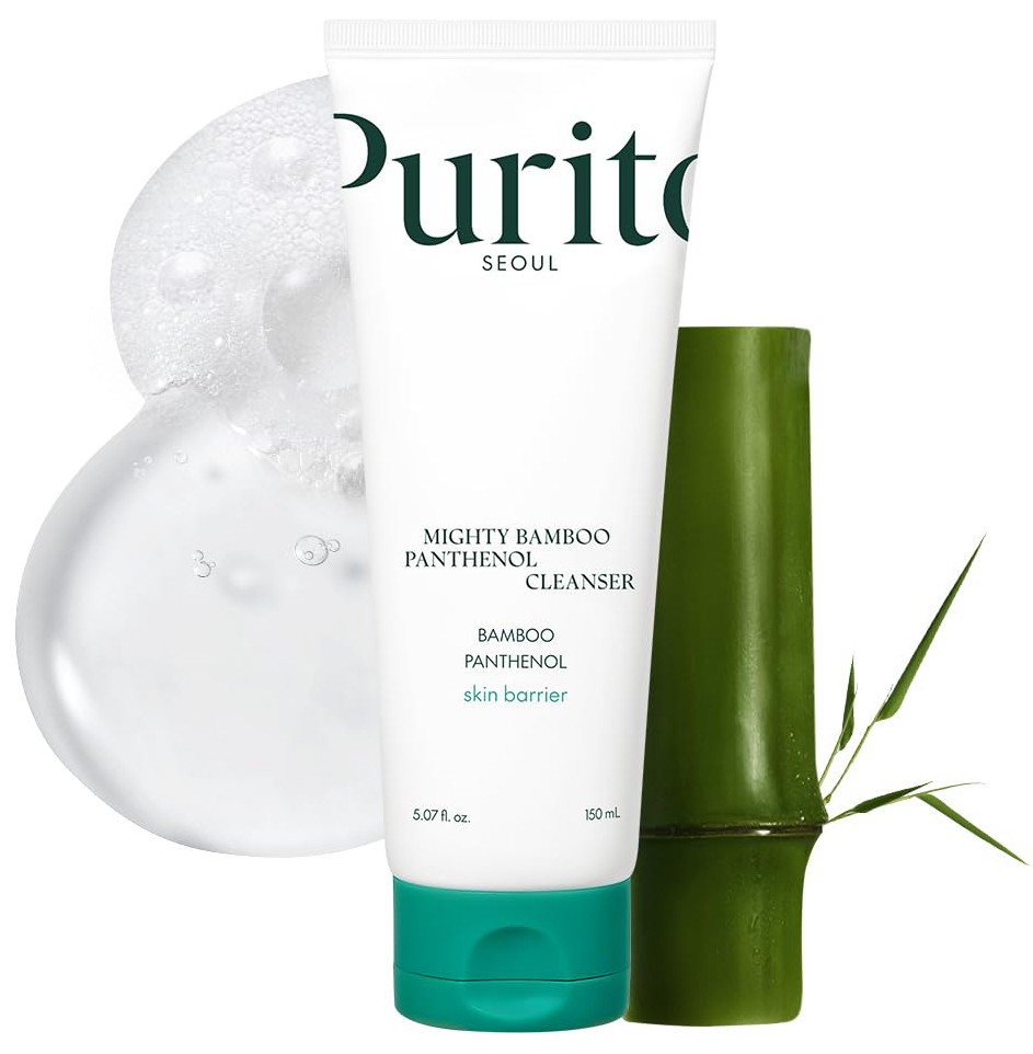 Gel de curățare cu pH scăzut Purito Seoul Mighty Bamboo Panthenol Cleanser 150ml