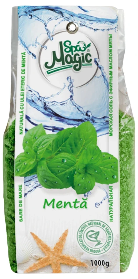 Sare de mare MAGIC SPA Menta 1kg (пакет)